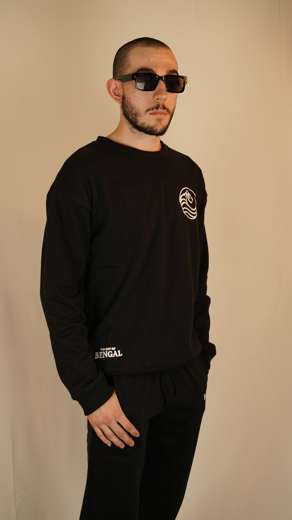 Plain Black Crewneck
