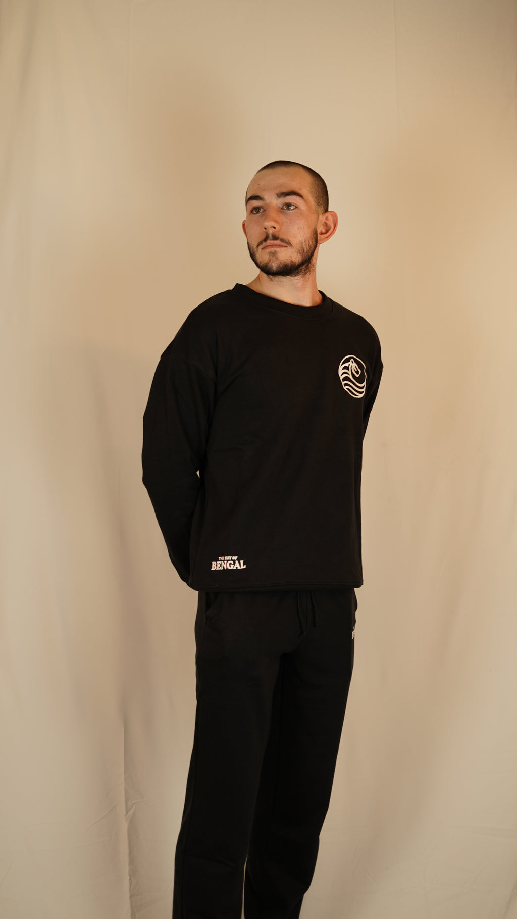 Plain Black Crewneck