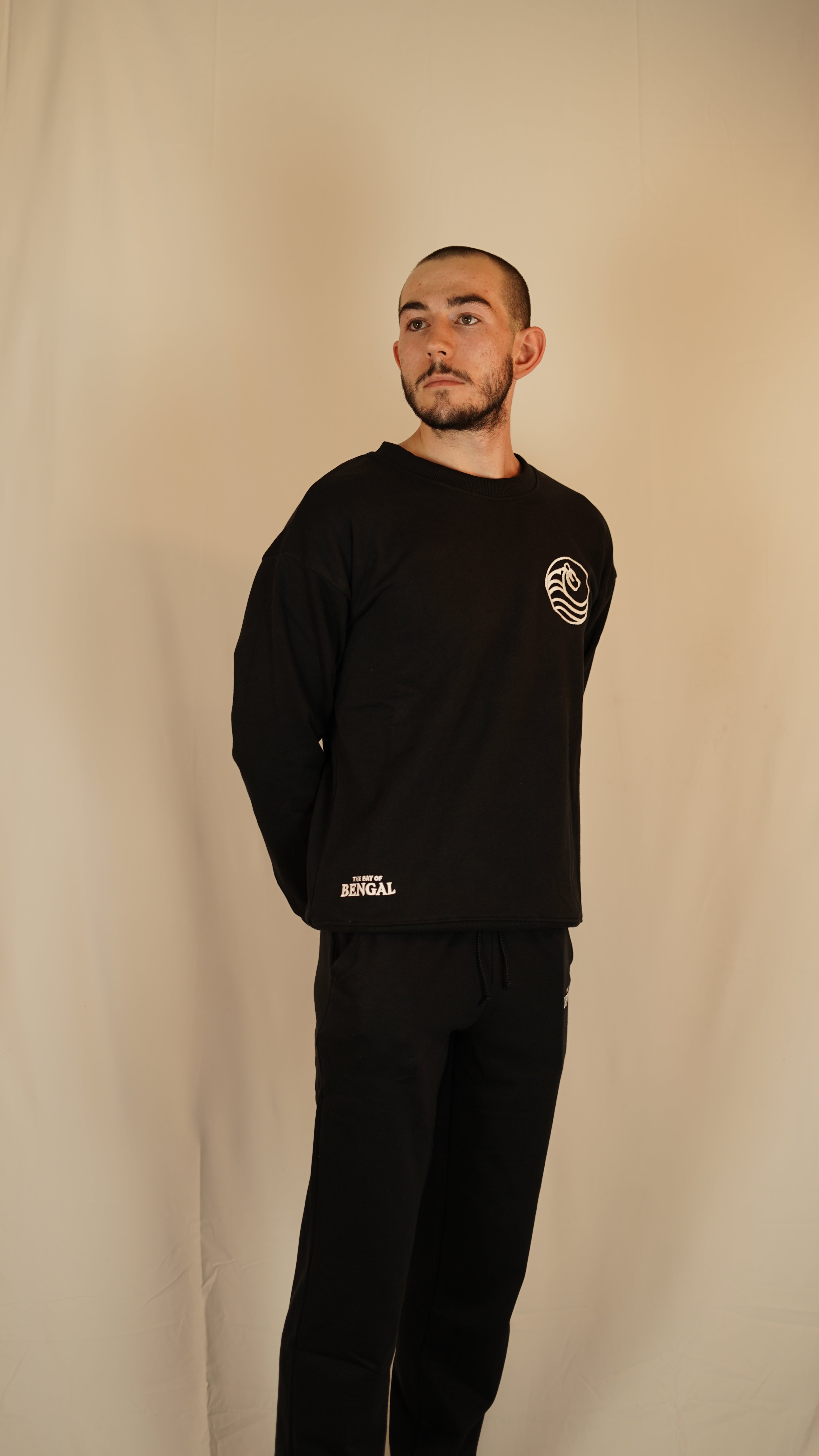 Black Straight-leg Sweatpants